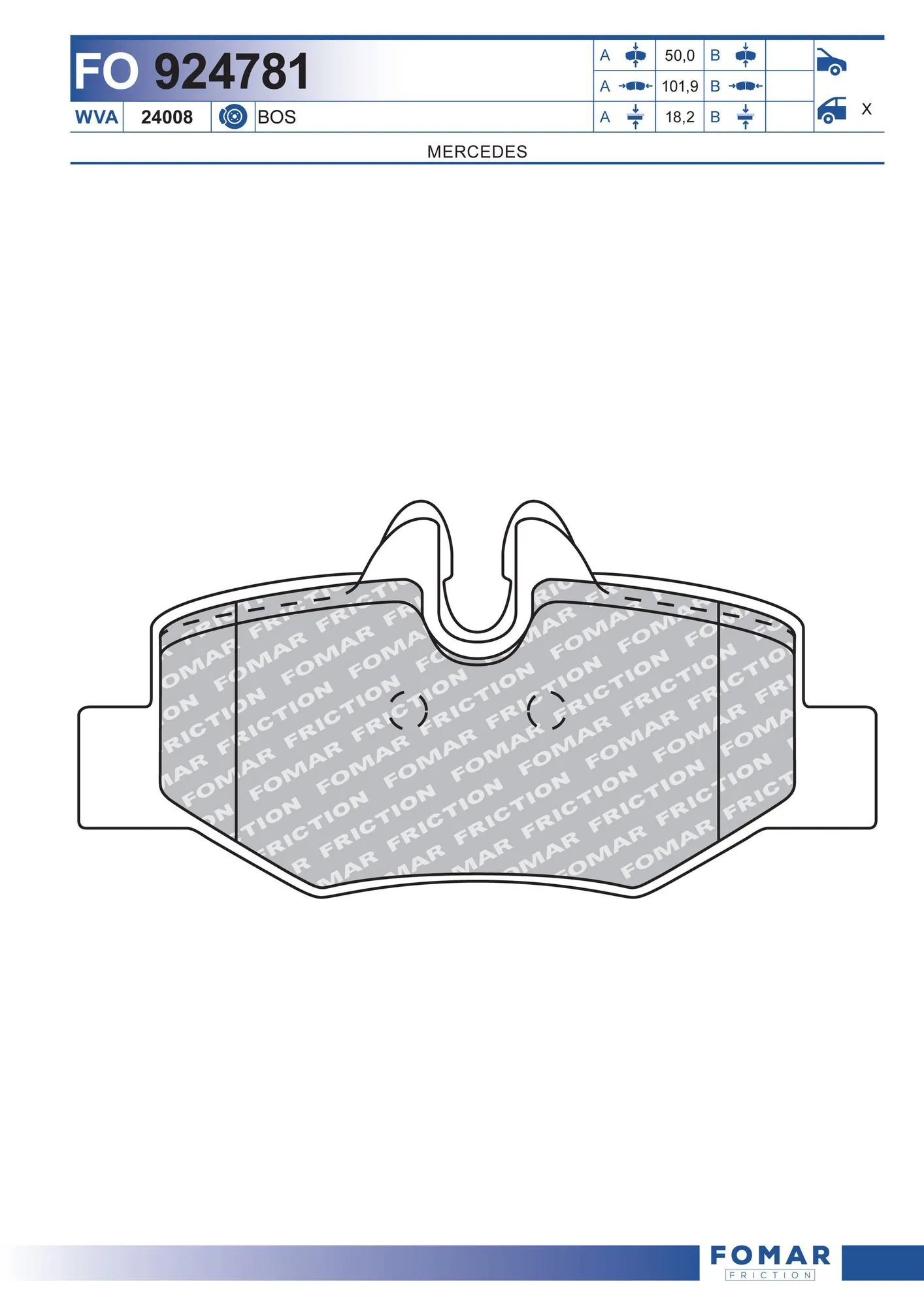 Brake Pad Set, disc brake